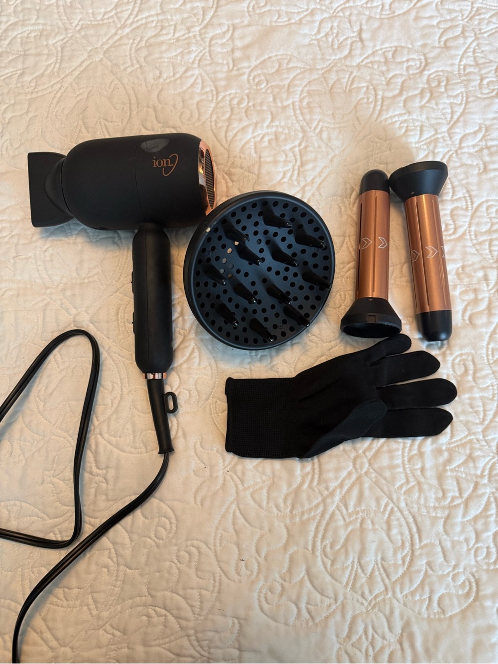 ion Luxe 4-in-1 Autowrap Airstyler Hair Dryer & Curler Complete Set